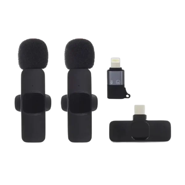 میکروفن بی سیم دوتایی (دوبل) یقه ای K9 Type C wireless microphone