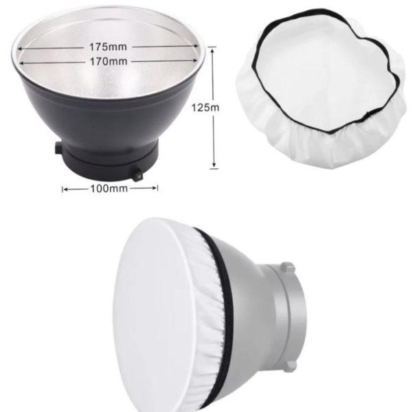کاسه استاندارد 7اینچ دیاموند Diamond Reflector Bowens Mount with Diffuser