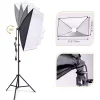 كيت تک شاخه ويديو لامپ video lamp kit with softbox with tripod