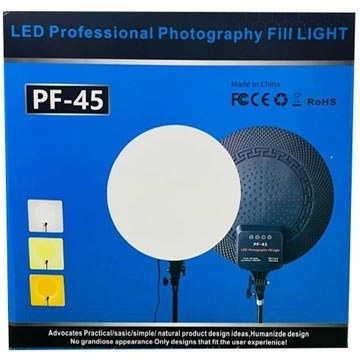 پنل نور ثابت LED دایرهای مدل PF-45 (به همراه پایه)